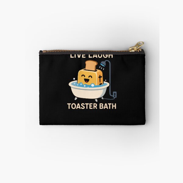 Item preview, Live Laugh Toaster Bath Dark Humor Meme Ironic Sarcasm designed and sold by RetroMini2026.
