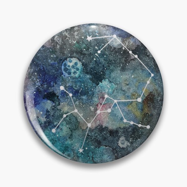 Item preview, Zodiac Constellations | Watercolor Starry Night | Galaxy Nebula | Astronomy Research Department designed and sold by Skayana.