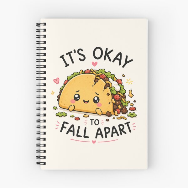 Item preview, It's Okay To Fall Apart – Cute Kawaii Taco Mental Health Design designed and sold by La-Nuna.