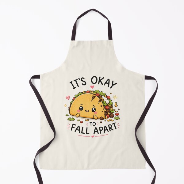 Item preview, It's Okay To Fall Apart – Cute Kawaii Taco Mental Health Design designed and sold by La-Nuna.