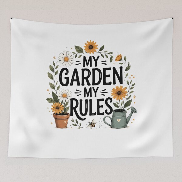 Item preview, My Garden My Rules Floral Gardening Lover Cottagecore Flower Garden Design designed and sold by bilal sibgui.