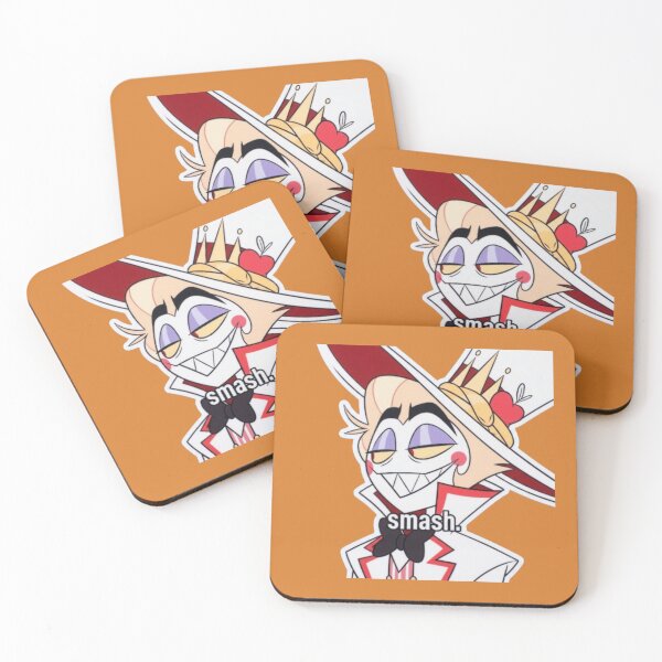 Item preview, Hazbin Hotel Lucifer Smash Meme Sticker designed and sold by StudioIzmir.