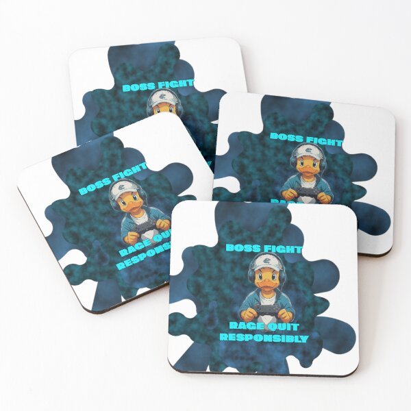 Item preview, Boss Fight Rage Quit Responsibly Funny Gamer Duck designed and sold by Animalloveus.