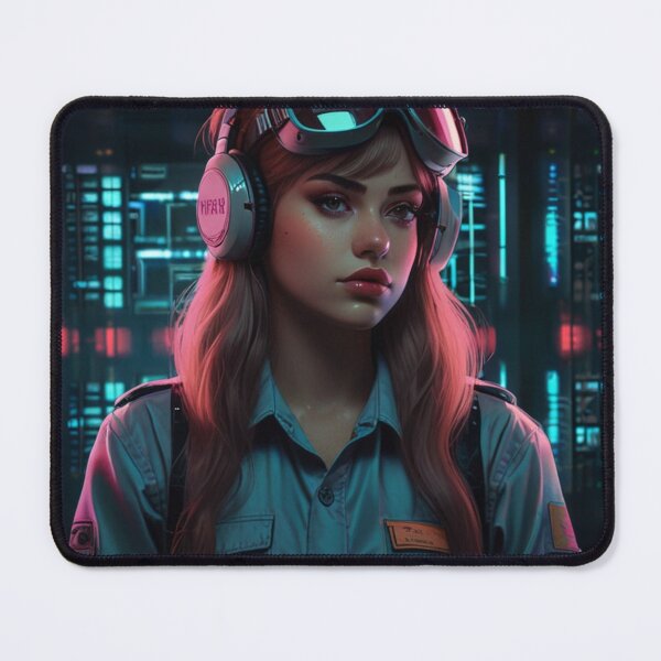 Item preview, Defiant Dieselpunk Anime Mechanic Girl | Anime Cyberpunk Artwork designed and sold by Joy-boy-op.