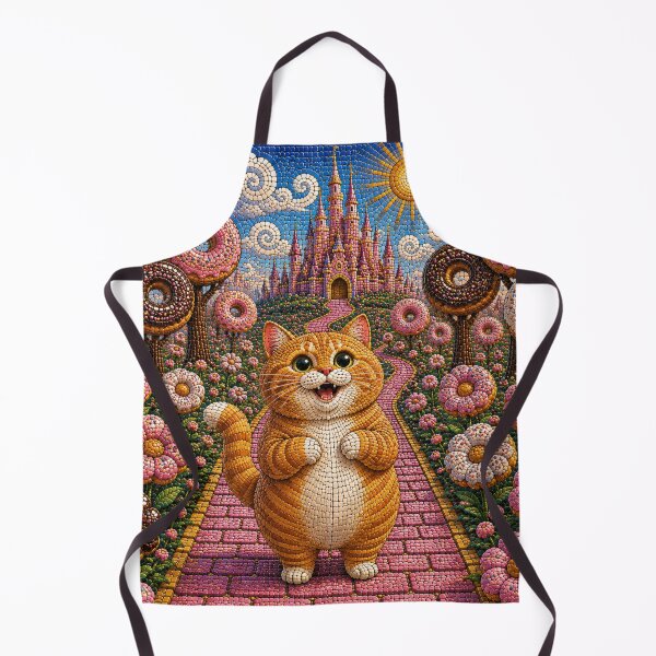 Item preview, Overwhelmed Ginger Cat in a Donut Paradise Dreamscape designed and sold by Mindworx21.