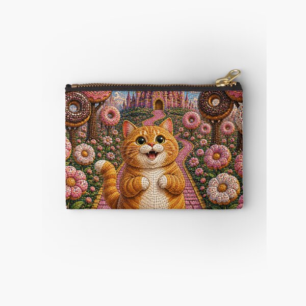 Item preview, Overwhelmed Ginger Cat in a Donut Paradise Dreamscape designed and sold by Mindworx21.