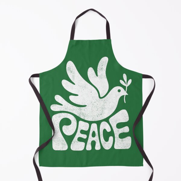 Item preview, The word Peace Groovy Dove Retro Hippie Design designed and sold by Altered Pixels.