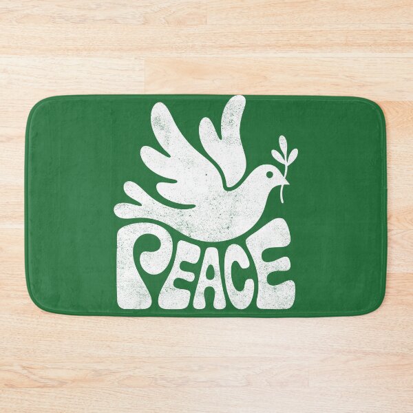 Item preview, The word Peace Groovy Dove Retro Hippie Design designed and sold by Altered Pixels.