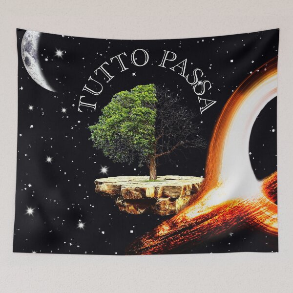 Item preview, ''TUTTO PASSA'' space surrealism Tree art. designed and sold by FahdSpaceArt.