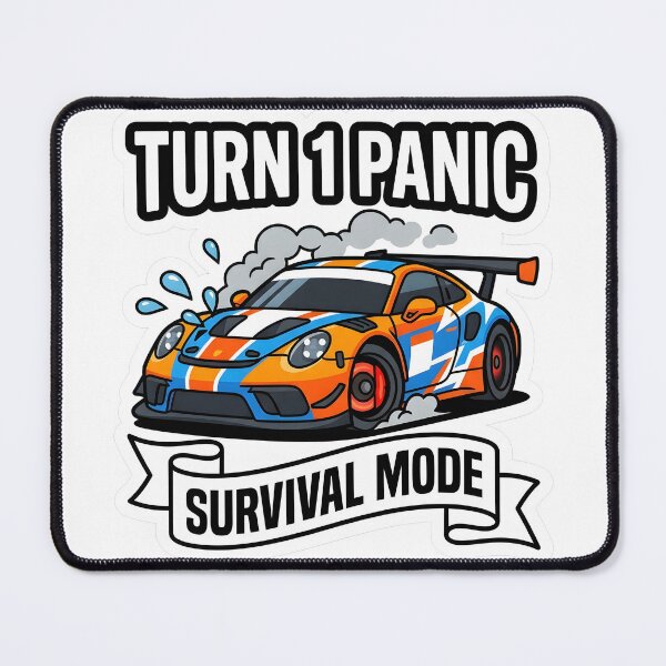 Item preview, Aggressive Simracing Turn 1 Panic Monza Crash Survival Mode designed and sold by EKHOAISTORE.