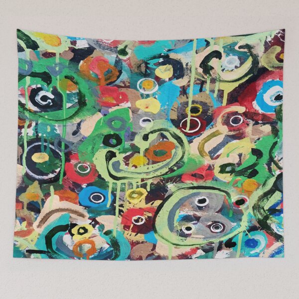Item preview, round shapes and scattered colors designed and sold by from Carbonizzo.