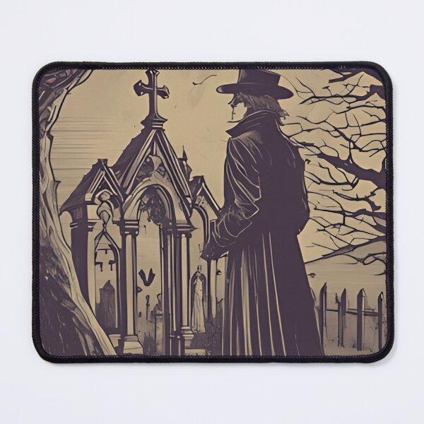 Item preview, Vintage Gothic Vampire Graveyard Full Moon Victorian Horror designed and sold by DarkOriginArts.