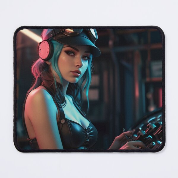 Item preview, Dieselpunk Anime Mechanic Girl Art | Vivid Techwear Anime Design designed and sold by Joy-boy-op.