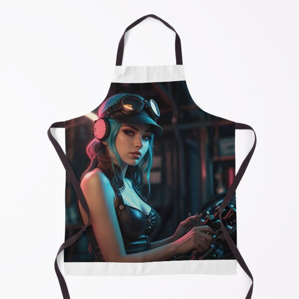 Item preview, Dieselpunk Anime Mechanic Girl Art | Vivid Techwear Anime Design designed and sold by Joy-boy-op.