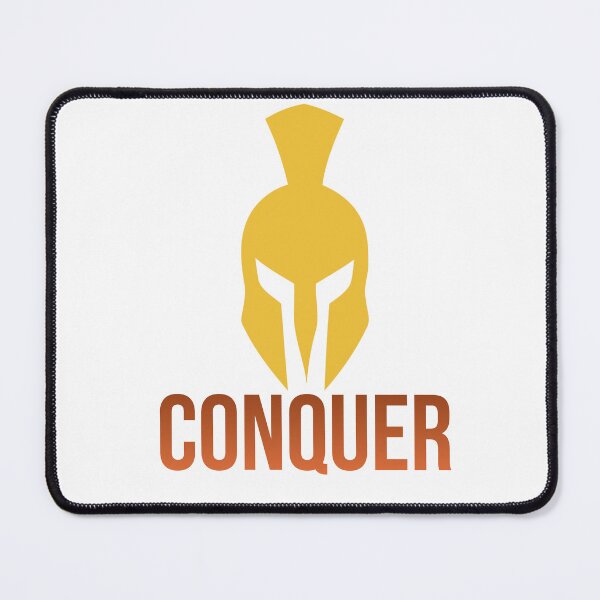 Item preview, Conquer Gym T-Shirt | Spartan Warrior Motivational Tee | Bodybuilding Fitness Gift for Him designed and sold by Aurveil.