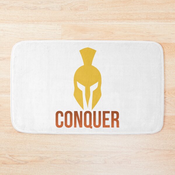 Item preview, Conquer Gym T-Shirt | Spartan Warrior Motivational Tee | Bodybuilding Fitness Gift for Him designed and sold by Aurveil.