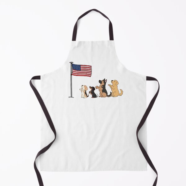Item preview, Dogs saluite the American Flag designed and sold by crittersitter.