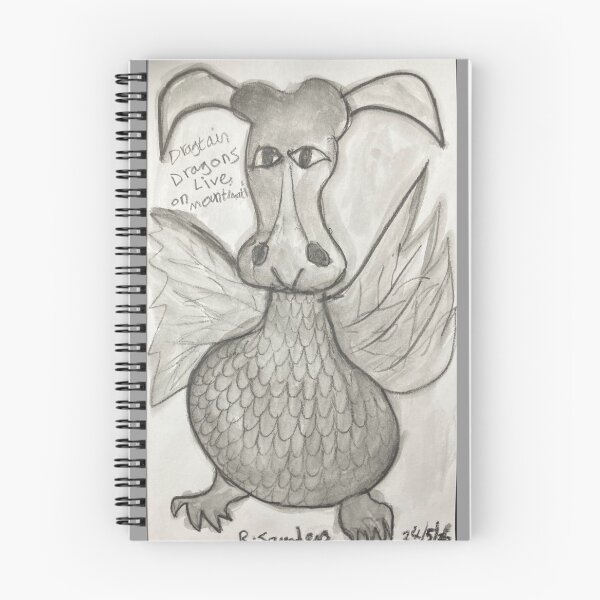 Item preview, Dragtain Dragon of Mountimation™ | Fantasy Explorer Sketch designed and sold by ArtistRebeccaLS.