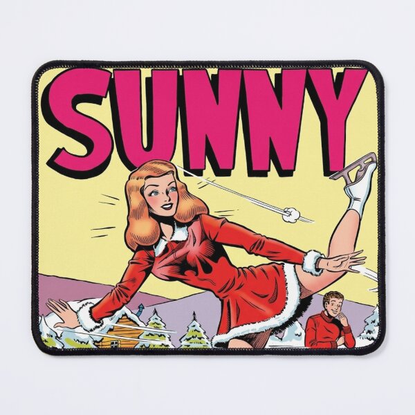 Item preview, Sunny on the Ice – Classic Teenage Romance Comic Illustration designed and sold by Analog Aura .