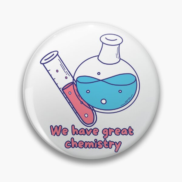 Item preview, We Have Great Chemistry - Cute Kawaii Science Laboratory Pun designed and sold by MelocotonDreams.
