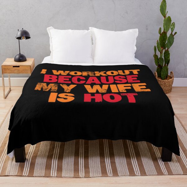 Item preview, I Workout Because My Wife Is Hot Husband Fitness Humor Men designed and sold by RetroMini2026.