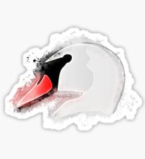 Swan animal glowing Art Sticker