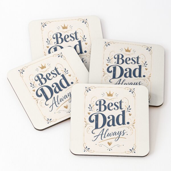 Item preview, Best Dad Always – Elegant Vintage Typography Father's Day Greeting Card designed and sold by blankTeeShirt.