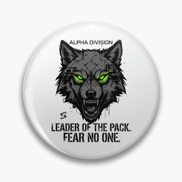 Item preview, SwingShark Alpha Division - Wolf Leader of the Pack Streetwear designed and sold by SwingShark.