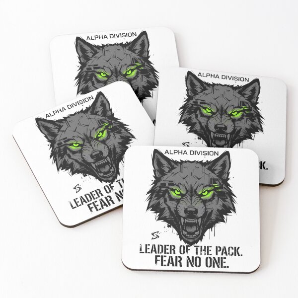 Item preview, SwingShark Alpha Division - Wolf Leader of the Pack Streetwear designed and sold by SwingShark.