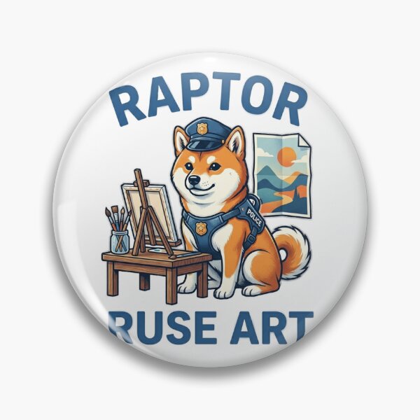 Item preview, A Shiba Inu police officer paints a picture designed and sold by Ahmedsyde.