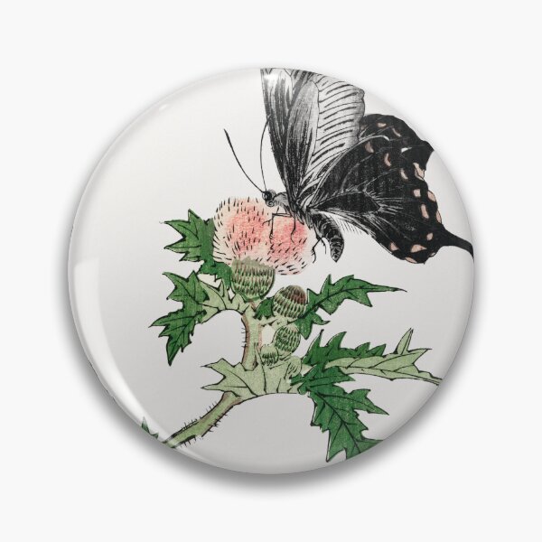 Item preview, Vintage Butterfly and Flower Illustration - 1910 - Morimoto Toko designed and sold by TheHappyK.