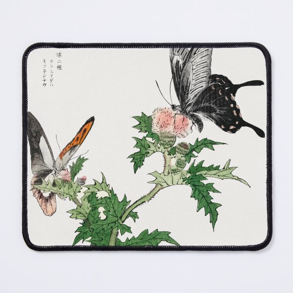 Item preview, Vintage Butterfly and Flower Illustration - 1910 - Morimoto Toko designed and sold by TheHappyK.