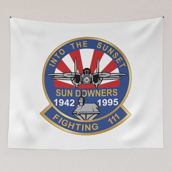 Item preview, Deactivation Commemorative Patch of the US Navy VF-111 "Sundowners" Fighter Squadron designed and sold by CharlieDesings.
