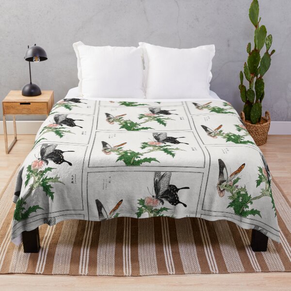 Item preview, Vintage Butterfly and Flower Illustration - 1910 - Morimoto Toko designed and sold by TheHappyK.