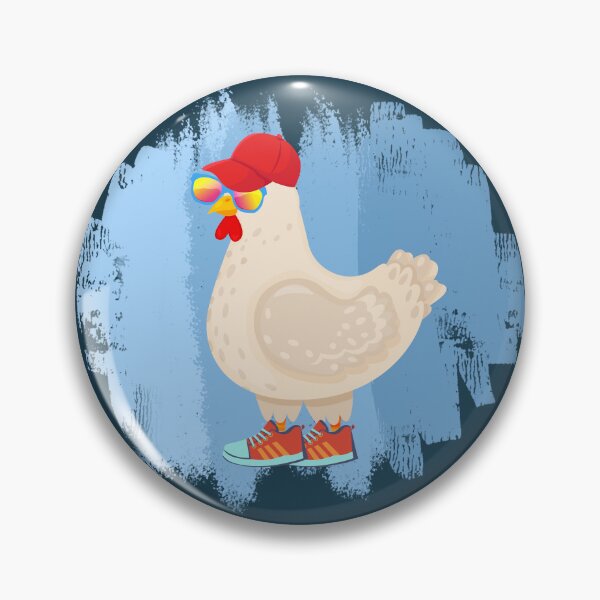 Item preview, Cool Chicken Wearing Hat, Glasses & Sneakers | Funny Farm Animal Cartoon designed and sold by ChooseAndPrint.