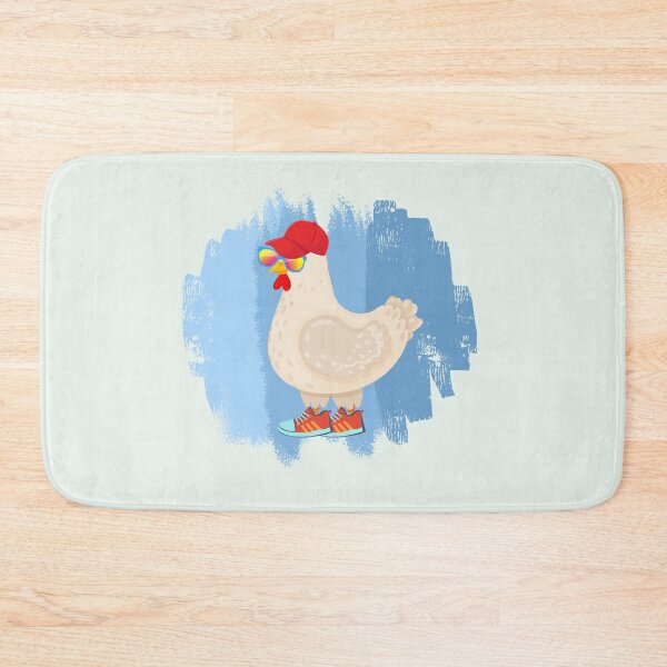 Item preview, Cool Chicken Wearing Hat, Glasses & Sneakers | Funny Farm Animal Cartoon designed and sold by ChooseAndPrint.
