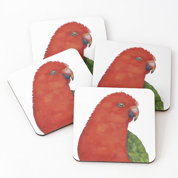 Item preview, King Parrot birthday card - cute watercolour animal with balloons greeting card  designed and sold by nr-watercolours.