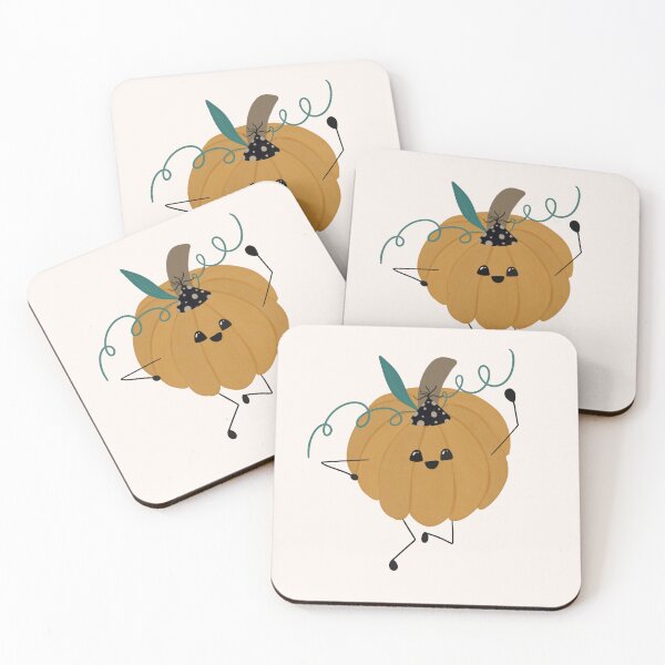Item preview, Cute Pumpkin in a Party Hat - Whimsical Halloween Birthday Art or Fall Gift designed and sold by studiosunanda.