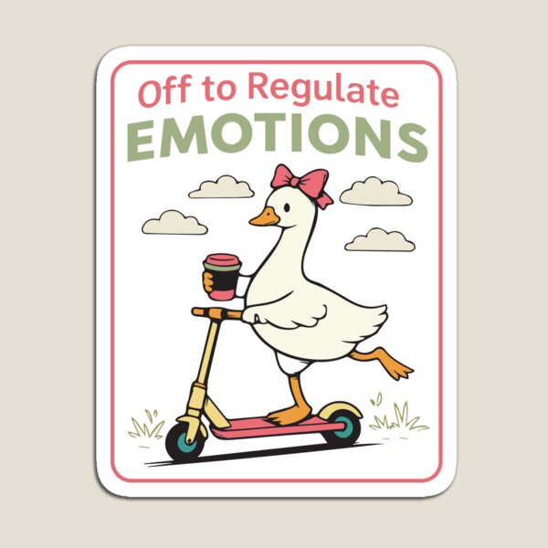 Item preview, Off To Regulate Emotions Funny Goose Design designed and sold by ucpstudio.