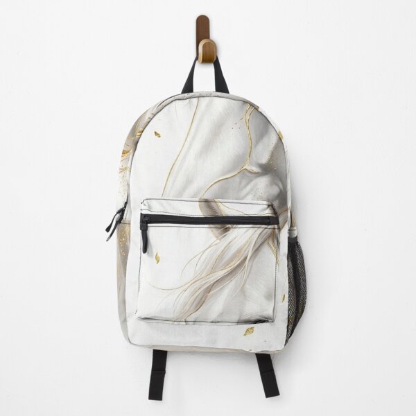 Item preview, White Horse Golden Accents Luxury Art designed and sold by OneCklick.