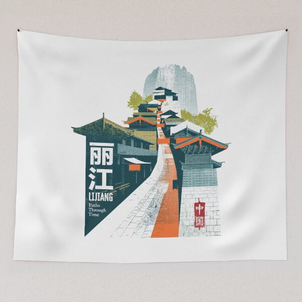 Item preview, Lijiang Paths Through Time Cobblestone Street designed and sold by EdvvinStudios.