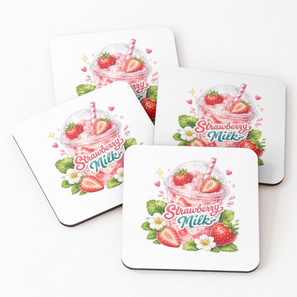 Item preview, Strawberry Milk Art designed and sold by AureliasDesignStudio.