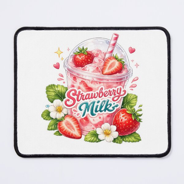 Item preview, Strawberry Milk Art designed and sold by AureliasDesignStudio.