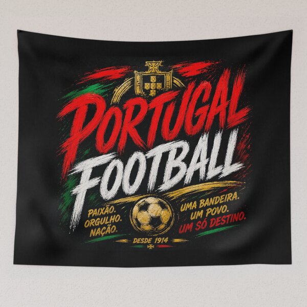 Item preview, Portugal Football Typography Design | National Soccer Fan Art designed and sold by TKOprintdesigns.