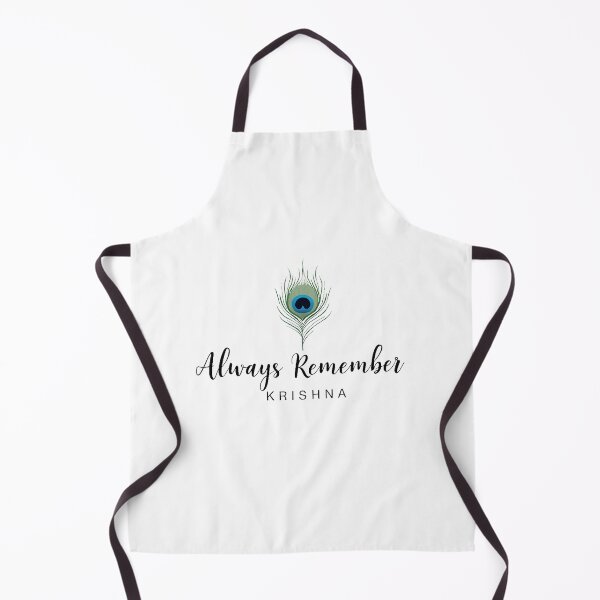 Item preview, Always Remember Krishna – Peacock Feather Devotional Quote | Bhakti Sticker & T-Shirt designed and sold by Nene's design.