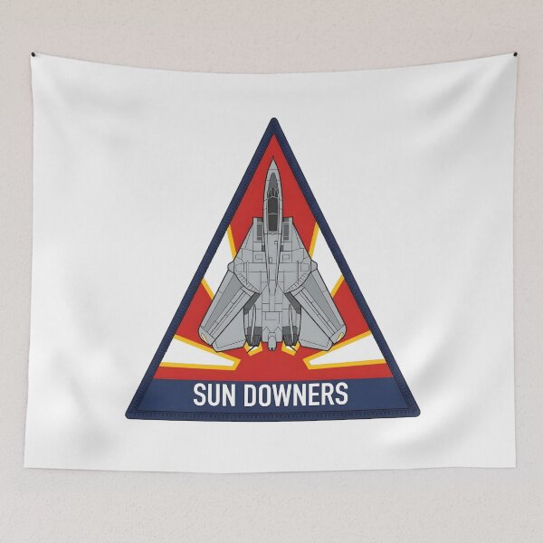 Item preview, Official Squadron Tail Crest Patch of the US Navy VF-111 "Sundowners" designed and sold by CharlieDesings.