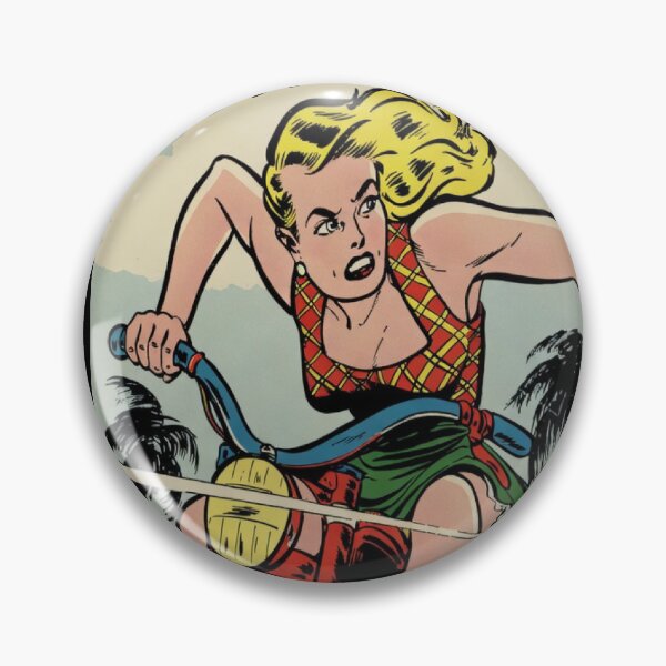 Item preview, Daring Motorcycle Escape Featuring Classic Undercover Girl Heroine designed and sold by Analog Aura .