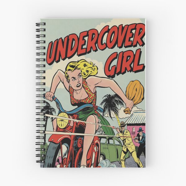 Item preview, Daring Motorcycle Escape Featuring Classic Undercover Girl Heroine designed and sold by Analog Aura .