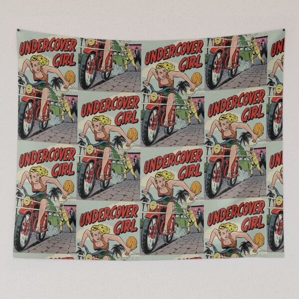 Item preview, Daring Motorcycle Escape Featuring Classic Undercover Girl Heroine designed and sold by Analog Aura .