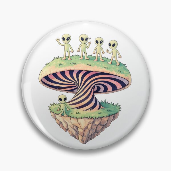 Item preview, Psychedelic Alien Mushroom Trippy Tee Festival Streetwear designed and sold by SoftSproutstu.